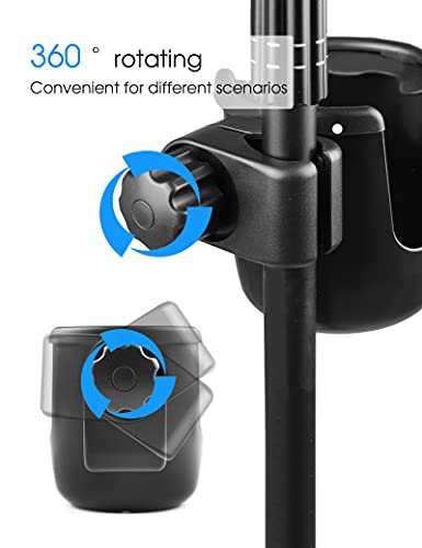Mr.Power Mic Stand Cup Holder with Phone Holder, Universal 2-in-1 Bottle Holder for Music Stand, Boom (Pack of 2) - size: Large (Pack of 2)
