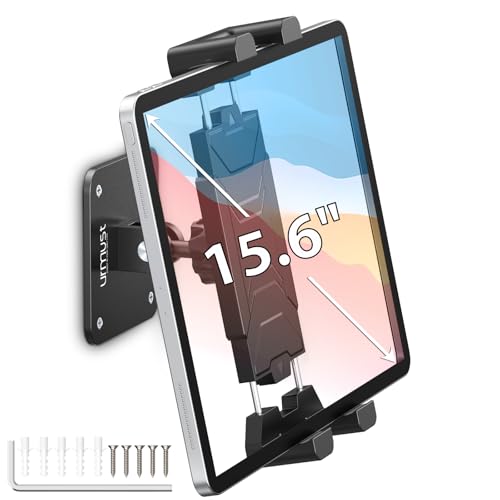 Tablet Wall Mount Ipad Holder, 4.7-15.6" | 360° Adjustable, iPad, Galaxy Tab, Sturdy Aluminum, For Home, Office & Public Spaces - size: No Arm Pro-Up to 15.6"
