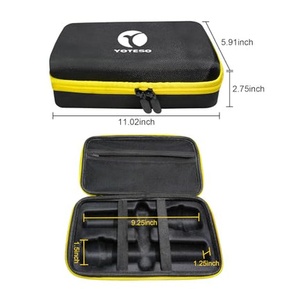 Wireless Microphone Case Only Specially Design for JBL Wireless Two Microphone System, Handheld Dual Mic Travel Bag for Singing or Karaoke for Receivers, Adapters, AA Batteries-Black(Box Only)