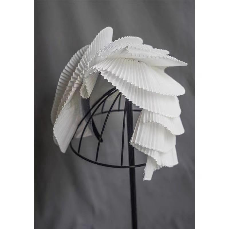 Party Headband Wedding Headband Fascinator Hat Veil Feather Fascinators Hair Clip Tea Party Pillbox Derby Hat - color: Black