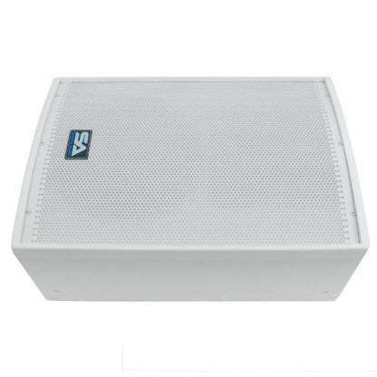 Seismic Audio - 30.5cm(12인치) 화이트 처치 PA/DJ 스피커 한 쌍 - 화이트 텍스처 페인트 모니터 - size: Pair