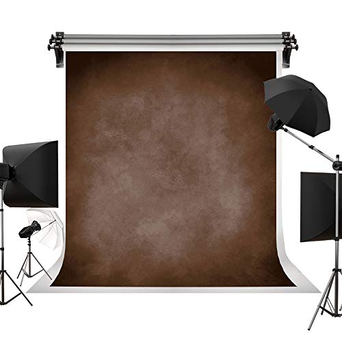 Kate 5x7ft Brown Portrait Backdrops Vintage Brown Backgrounds for Professional Photography Studio - color: Brown