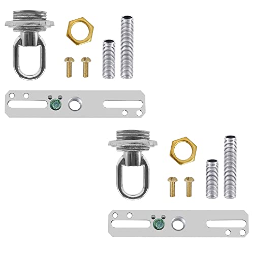 ECUDIS Light Fixture Cross Bar Kit, Nickel, Pack of 2 - color: Nickel, size: Pack of 2