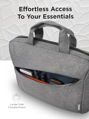 Lenovo Laptop Carrying Case T210, 15.6-Inch Laptop and Tablet, Sleek Design, Durable and Water-Repellent Fabric - color: Gray, size: 15.6 inch