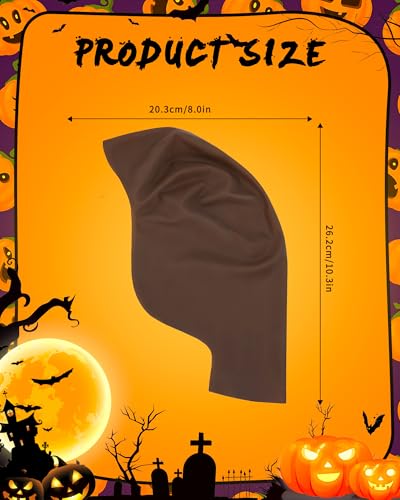 Hoedia 2 PCS Latex Bald Caps Halloween and 2 PCS Nylon Wig Caps, Dark Brown | Bald Head Wig Cap for Adults Women Men, Cosplay Costume Accessories for Halloween Makeup Party - color: Natural