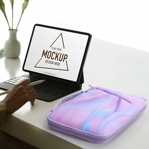 MoKo 9-11 Inch Tablet Sleeve Carry Case Padded Protective Bag with Handle | Fits New 11-inch iPad Air 4 2026/Pro M5/ A16, iPad 10th/Air 5/4th 10.9, i-Pad 9/8th 10.2,Tab S9/S8 11, Fantasy Purple - color: Fantasy Purple, size: 9-11 Inch