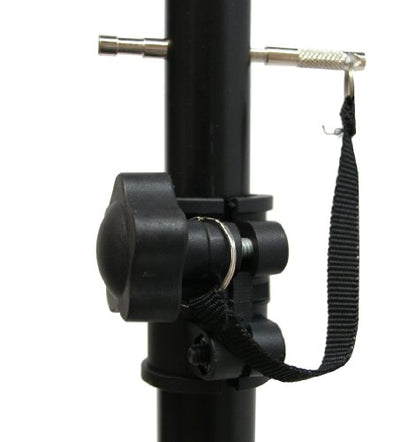 American Sound Connection ASC Pro Audio Mobile DJ Light Stand 6 Foot Height Lighting Multi Fixture T Bar Portable Tripod