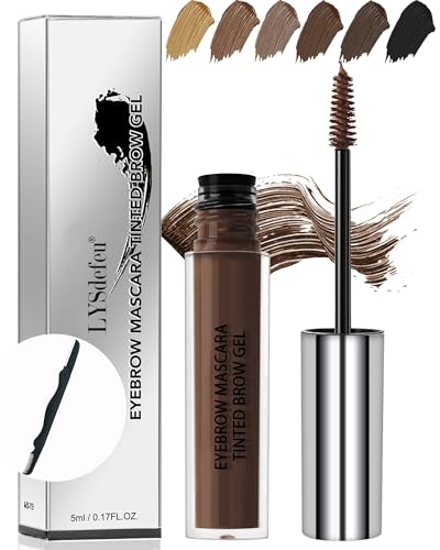 Tinted Eyebrow Gel Kit, Dark Brown Waterproof Eye Brow Tinting for Women | Long Lasting Eyebrow Filler Cream, Fill & Sculpt Full Brows, Cover White Hairs, Thanksgiving, Christmas, Eye Makeup - color: 04# Dark Brown