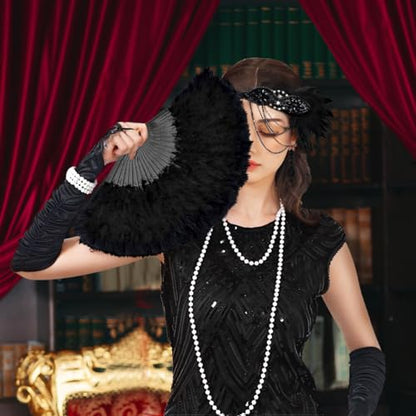 VillbeCoser 1920s Flapper Dress for Women Sequin Fringe Roaring 20s Costume - color: Black, size: XX-Large