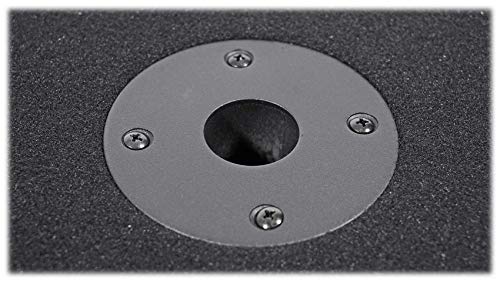 Rockville PBG18 Bundle: 18" 2000W Peak/1000W RMS Passive 8-Ohm Pro Audio Subwoofer with MDF Cabinet, WH4 3" Locking Swivel Steel Caster Wheels for PA Speakers and Subwoofers, 2-Items