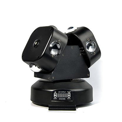 Moving Head DJ Light DMX Strobe Light with Sound Activated Party RGBW LED Beam Lights Lighting Equipment for Events DJ KTV Disco Wedding Concert (8LED DJ Light w/Special Light) - color: 8LED Professional DJ Light w/ Special Lights