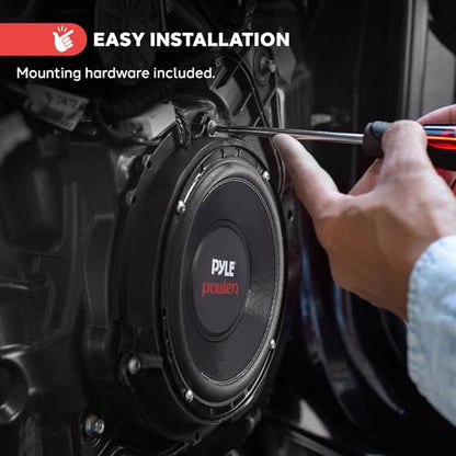 Pyle 12" Car Audio Speaker Subwoofer - 1600W High Power Bass Surround Sound Stereo Subwoofer Speaker System, Non-Press Paper Cone, 90 dB, 40 Ohm, 60 oz Magnet, 2'' 4 Layer Voice Coil, Black - PLPW12D