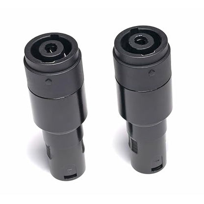 WJSTN XLR to Speakon Adapter, Black, Professional 3-Pin Male to Female Connector, 2 Pack, for PA Systems, DJ Equipment, Amplifiers, Mixing Consoles (XLR Male to Speakon Female) - style: XLR Male to Speakon Female