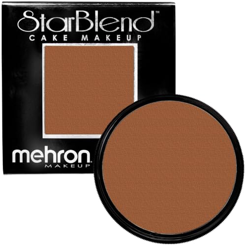 Mehron Makeup StarBlend - LIGHT COCOA, Wet/Dry Pressed Powder Foundation - color: Light Cocoa, size: 2 Ounce (Pack of 1)