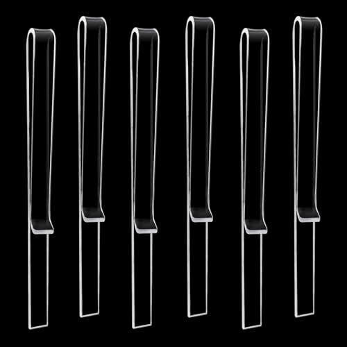6 Pcs Clear Acrylic Music Stand Clips and Sheet Music Page Holders | Transparent, Reading Clips Hold Pages On A Music Stand, For Wind Musicians, Rehearsals, Practice, and Outdoor Performances