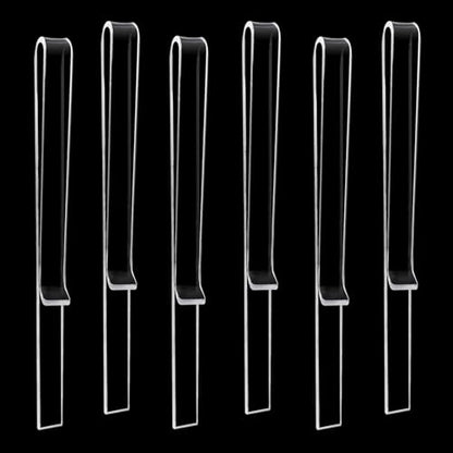 6 Pcs Clear Acrylic Music Stand Clips and Sheet Music Page Holders | Transparent, Reading Clips Hold Pages On A Music Stand, For Wind Musicians, Rehearsals, Practice, and Outdoor Performances
