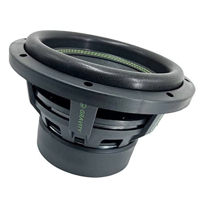 Gravity 1x 10 Inch 2000 Watt Car Audio Subwoofer w/ 4 Ohm DVC 10" Sub - Single - Feature Dual Voice Coil, Thick Magnet, Design for Car, ATV, Van, High Performance Car Show - size: 10 inch GW 4Ω