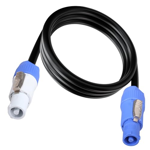 PowerCon Power Cable 12AWG 3 Pin PowerCon Cable Extension Cable,1M/3FT | 3-Pin PowerCon Input to Output for LED Screen Beam Moving Head Light, Stage Light Power,Audio Video Equipment & More - size: 1M/3FT Type A