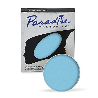 Mehron Makeup Paradise AQ - LIGHT BLUE, Water-Activated Face & Body Paint - color: Light Blue, size: 0.25 Ounce
