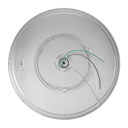 Maxxima 24" White LED Flush Mount Ceiling Light Fixture, 3300 Lumens, 5 CCT | 2700K/3000K/35000K/4000K/5000K, Round Color Selectable Panel Light, Dimmable, Suitable for Bathroom - size: 24 Inch