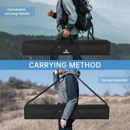 TORIBIO Tripod Carrying Case, 49x8x8in Heavy Duty Tripod Bag with Shoulder Straps and Handles, Multifunctional Monopod Case for Music Stand, Lights, Speakers, Cameras, Booms, Microphone Stands - size: 49 x 8 x 8 in