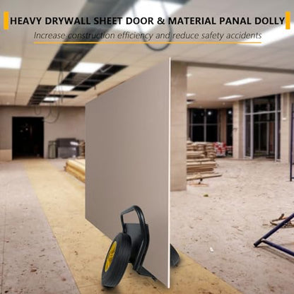 Panel Dolly,Heavy Duty Slab Dolly,10" Solid Rubber Tires Wheels,1000LBS Load Capacity All Terrain Moving Cart with Handle for Drywall Sheet Heavy Appliance & Material
