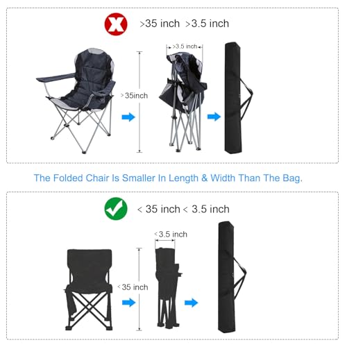 PATIKIL 35 Inch Tripod Monopod Case Bag, Nylon Folding Camping Chair Storage Replacement Bag Tripod Carrying Case with Shoulder Strap for Outdoor Travel Camping, Black - size: 35 x 3.5 x 3.5 inch