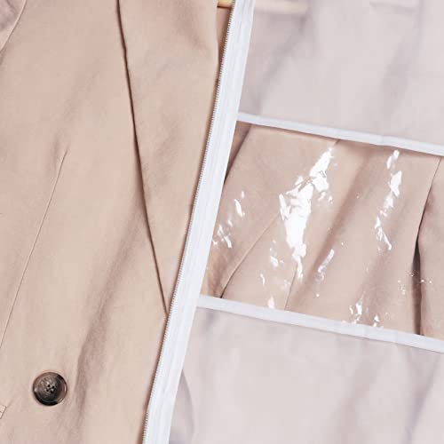 Zilink Long Dress Garment Bags for Storage Clear Coat Cover Bag 60 in,2Pack - size: 60"-2pcs