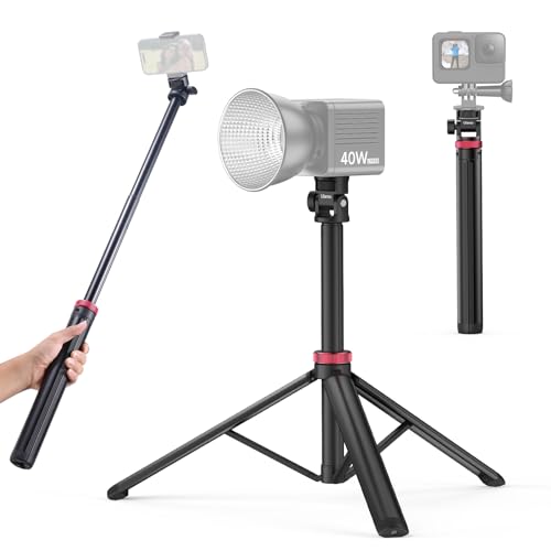ULANZI MT-79 Extendable Tripod Aluminum 81" Portable Adjustable Light Stand w 1/4" Screw, 180° Rotation Camera Phone Tripod for Camera Video Light Cellphone,Lightweight for Travel,Up Load 2.2lb
