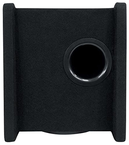 Rockville RV8P 8" 400W Peak/200W RMS Car Subwoofer in Vented Enclosure, 4 Ohm, Deep Bass, Durable MDF Build, for Car Audio | 400W Peak / 200W RMS, Polypropylene Cone, Aluminum Voice Coil, Bass Reflex Aero-Port, 15 Degree Angle - style: Single 8"