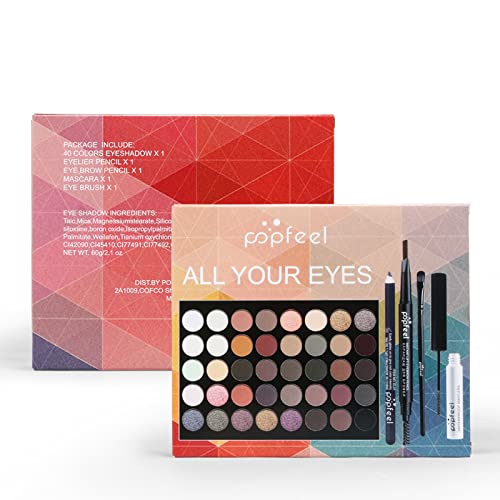 Pure Vie All In One Makeup Kit, Xmas Beauty Makeup Gift Set for Women Girls - color: 104 colours