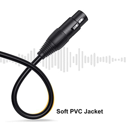 Balanced XLR Splitter Dual XLR Female to 1XLR 3Pin XLR Y-Split Patch Cable | 2XLR to 1XLR 3Pin Microphone Splitter for Studio Preamp,Equzalizer, speaker, Patch Bay, Studio Harmonizer, 1-feet - size: 1 Male XLR to 2 Female XLR, style: 1 Pack