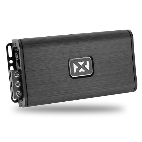NVX VADM4 v2 Model 4-Channel Class D Amplifier 1000W Peak, 500W RMS | 2/4-ohm Stable, High/Low Pass X-Over, for Car/Truck/Marine/UTV/Motorcycle - style: 500W Compact 4-Channel
