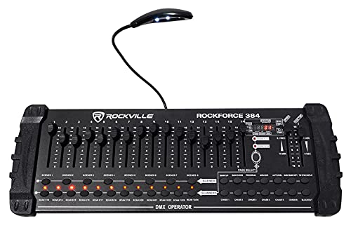 Audiosavings Bundle: (4) ADJ Focus SPOT 5Z Moving Head Spot Light Bundle with (1) QRC-MH Flight Case,(1) Fog Machine,(1) DMX Controller, (1) Travel Bag, (1) Fog Juice,(4) 25 DMX Cable(13 Items)