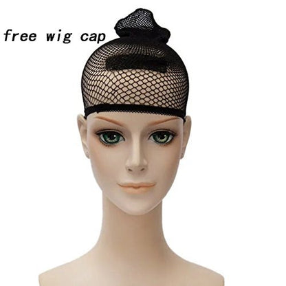 Short Blue Bob Wig Women Adult Unisex Blue Spiky Fluffy Wig + Wig Cap | Short Costume Synthetic Fiber Hair Wig for Halloween Cosplay Party - color: Blue