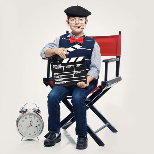 Yewong 4 Pieces Kids Director Costume Accessories Set for Filmmaker Awards Career Day Dress up Movie Night Party Supplies - color: Set B
