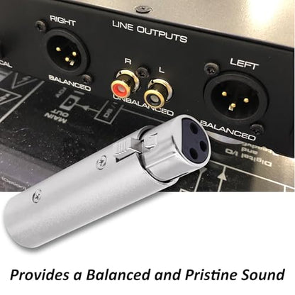 XLR 5 Pin Male to 3 Pin Female DMX Adapter Connector Audio Signal Converter for Microphone Stage Light -2 Pack (XLR 3 Pin Female to 5 Pin Male) - style: XLR 3 Pin Female to 5 Pin Male