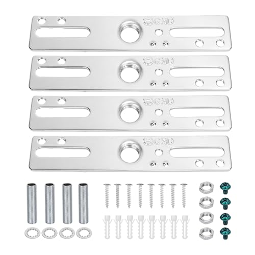 KC&KST Ceiling Light Fixture Mounting Bracket Kit, 4 inch Universal Lamp Crossbar Hardware Set for Chandelier, Pendant Lights, Wall Sconces, Heavy Duty, Easy Installation (Style 1-4PC) - style: Style 1-4PC