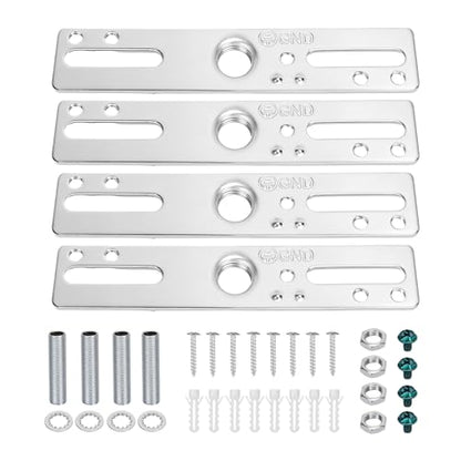 KC&KST Ceiling Light Fixture Mounting Bracket Kit, 4 inch Universal Lamp Crossbar Hardware Set for Chandelier, Pendant Lights, Wall Sconces, Heavy Duty, Easy Installation (Style 1-4PC) - style: Style 1-4PC