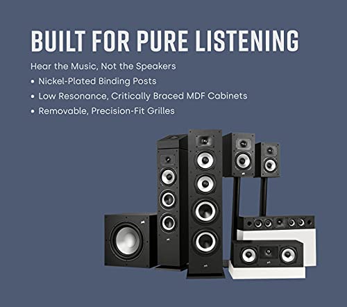Polk Audio Monitor XT90 Height Speaker Pair for 3D Sound, Midnight Black - style: Hi-Res Height Speaker (XT90)