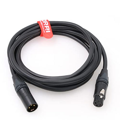 24V DC Power Cable Neutrik 3-Pin XLR Female to 3-Pin XLR Male for LED Lights (60CM) - size: 60CM