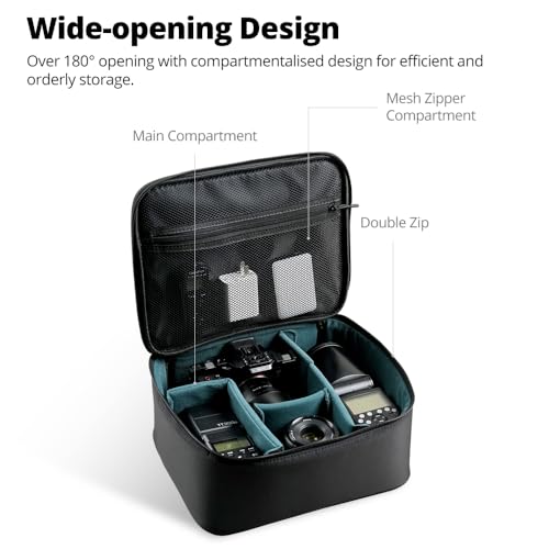 AMBITFUL Carrying Bag Zoom P7 for Photography Equipments with Large Capacity, Multi-functional Storage Case for Mini Drone and Other Accessories,with Thick Sponges - size: M /12.2"x9.8"x4.92"