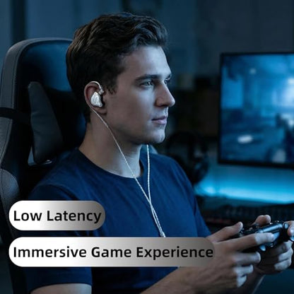 KZ ZS10 PRO in Ear Monitor Headphones, 4BA+1DD 5 Hybrid Driver Gaming Earbuds Wired Earphones, HiFi Clarity Sound Immersive Bass IEMs for Gaming Musician Singer Audiophile (Blue Without Microphone) - color: Blue, style: without mic