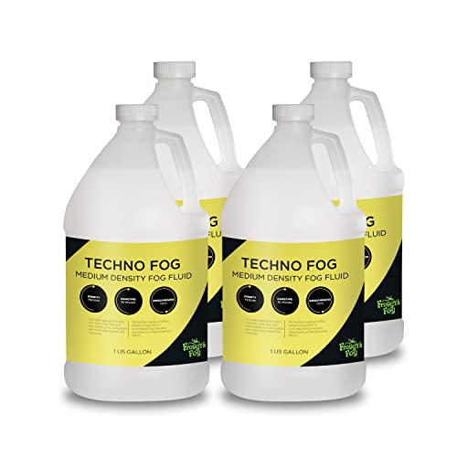 Froggys Fog - Techno Fog - DJ Party Club & Mix - Premium Quality Fog Juice - 4 Gallon Case - For DJs, Venues, Photography - size: 4 Gallon Case