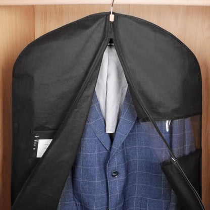 KEEGH 40 inch Suit Cover Bags for Men, Black Garment Bags (Set of 20) - size: 40"-20pcs