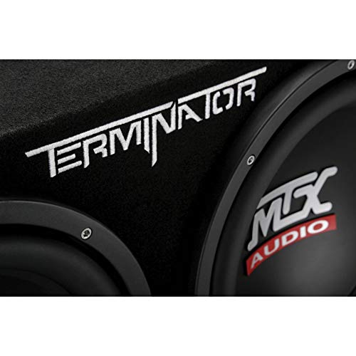 MTX TNP212DV 12-Inch 2000-Watt Dual Loaded Vented Subwoofer Enclosure with Amplifier, Black | Amplified Car Audio Bass Box for Vehicle Stereo & Sound Systems, Black - style: Dual 12" Vented Subwoofer Enclosure + Amplifier Subwoofer