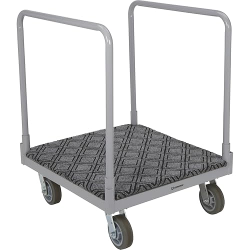 Strongway 4-Wheel Carpeted-Deck Cart, 1,600-Lb. Capacity