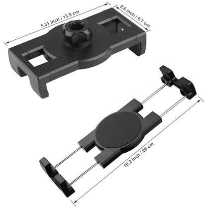 Mippko Tablet Holder for Desk/Table/Easel/Board/Shelf,360° Adjustable Aluminium Alloy Arm Metal Clamp iPad Mount,Compatible with 7~12.9" iPad/Nexus/LG G Pads/e-Reader/Switch