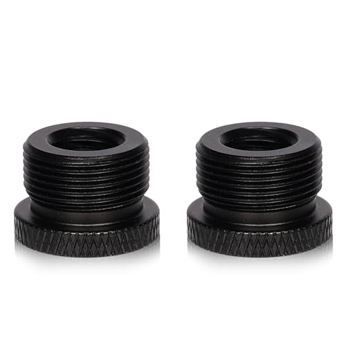 SAVITA 2pcs Mic Foot Adapter, 3/8 Female to 5/8 Male Tripod Screw Thread Adapter Mount Accessories for Camera Monitor Microphone Stand - size: 3/8 à 5/8