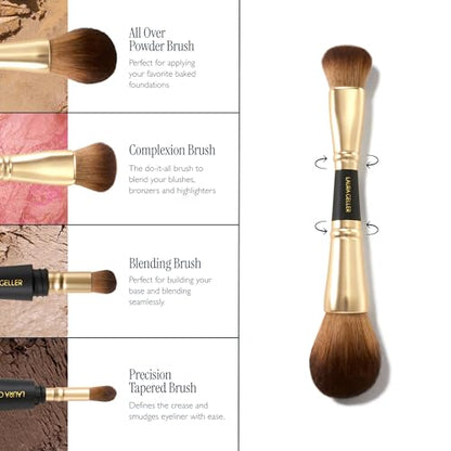 LAURA GELLER Makeup Brushes - 4-in-1 Travel Makeup Brushes, Cruelty-Free - style: 20 4-in-1 Travel Brush